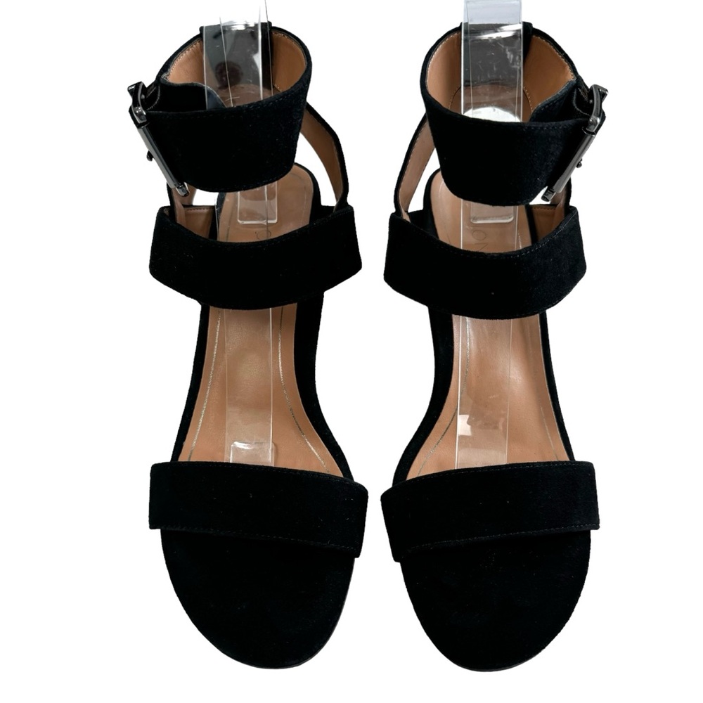 Vionic Sofia Black Suede Ankle Strap Block Heeled… - image 4